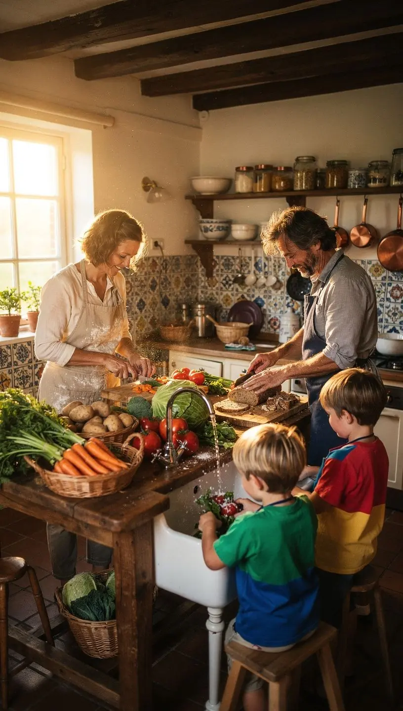 Kinderen die genieten van het voeren van dieren op de melkveehouderij.